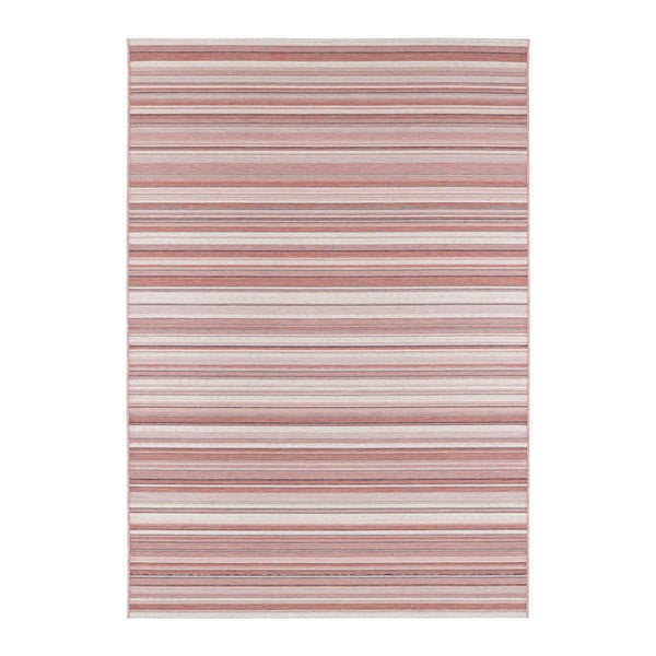 Covor adecvat și pentru exterior Elle Decoration Secret Calais, 160 x 230 cm, roz închis