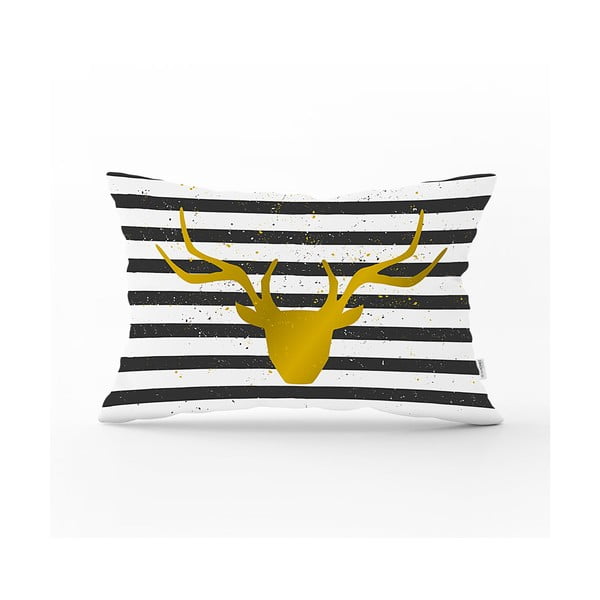 Față de pernă decorativă Minimalist Cushion Covers Striped Reindeer, 35 x 55 cm