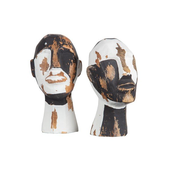 Set 2 decorațiuni din lemn WOOOD Kenji