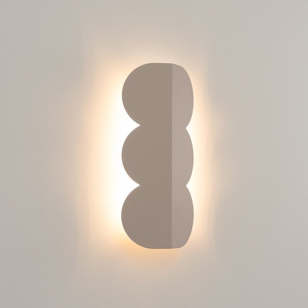 Aplică de perete taupe din aluminiu BISCUIT – Thoro-image-1