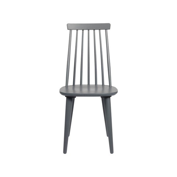 Scaun de dining din lemn de cauciuc Rowico Lotta, gri închis-image-2