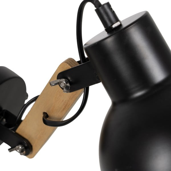 Aplică de perete neagră/în culoare naturală – Ixia-image-4