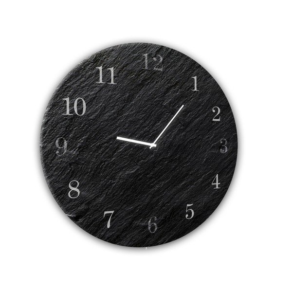 Ceas de perete Styler Glassclock Carbon, ⌀ 30 cm-image-1