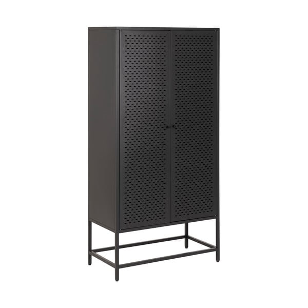 Șifonier negru din metal 80x160 cm Newcastle – Actona-image-2