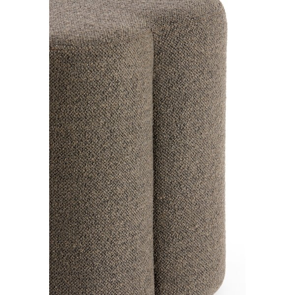 Taburet maro cu tapițerie din stofă bouclé Nalani – Light & Living-image-1