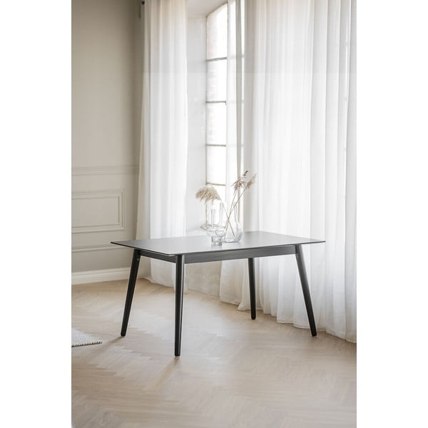 Masă de dining Rowico Lotta, 140 x 90 cm, negru-image-2