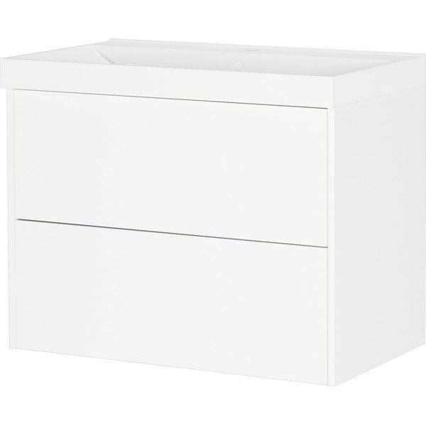 Dulap sub chiuvetă alb suspendat cu aspect mat 81x65 cm Bodera – Germania