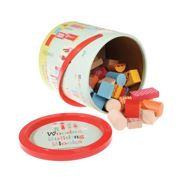 Kit de construit din lemn Rex London Bricks Set, 50 piese-image-4