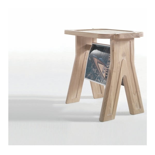 Scăunel din lemn de stejar Wewood - Portuguese Joinery Multibanqueta