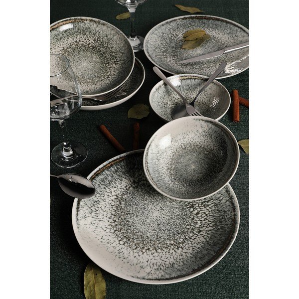 Set veselă 18 piese din porțelan Güral Porselen Midnight Sky-image-1