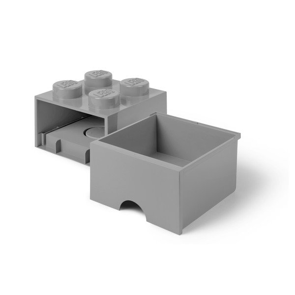 Cutie pătrată pentru depozitare LEGO®, gri-image-2