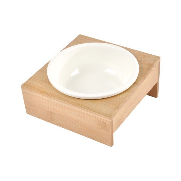 Bol cu suport  pentru câini din bambus ø 16 cm – Love Story