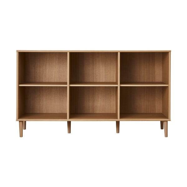 Bibliotecă în culoare naturală cu aspect de lemn de stejar 133x75 cm Mistral – Hammel Furniture