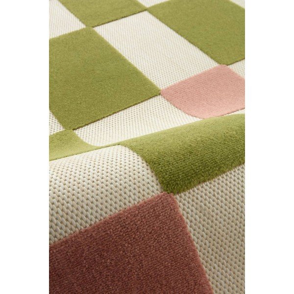 Covor tip traversă pentru interior și exterior verde/roz 80x150 cm Valma – Jotex-image-3
