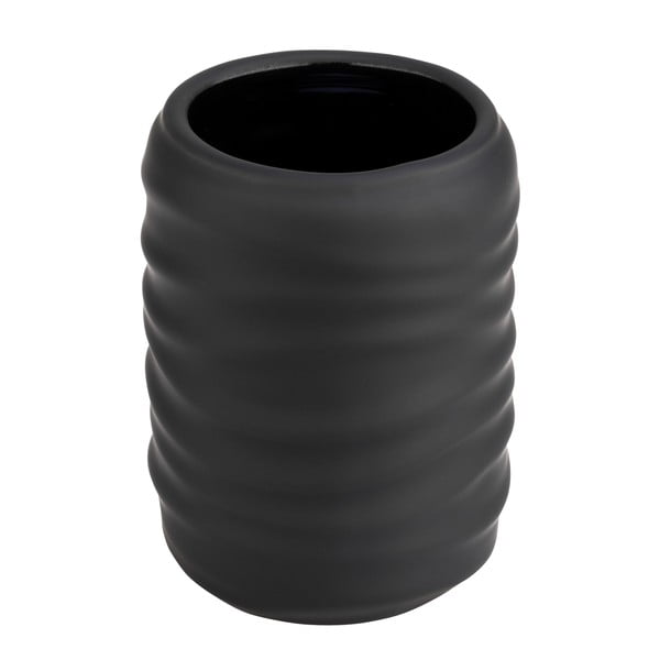 Suport pentru periuța de dinți negru din ceramică Illana – Wenko-image-2