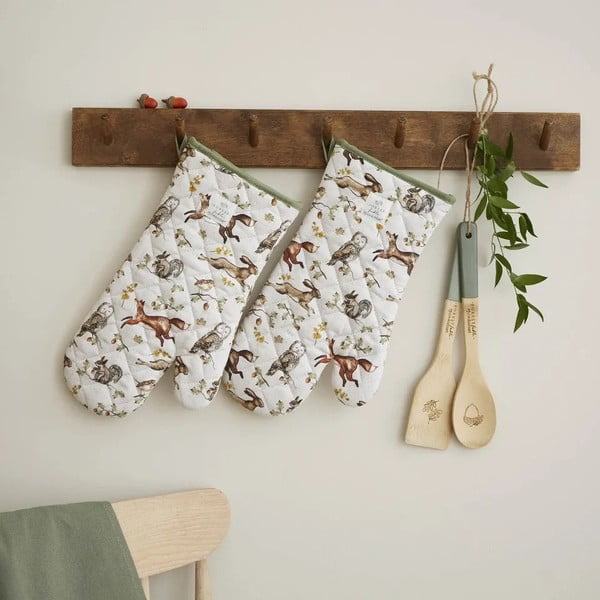 Set de mănuși de bucătărie 2 buc. din bumbac Forest Fable – Cooksmart ®-image-1