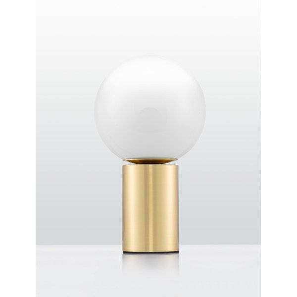 Veioză albă/aurie din sticlă (înălțime 35,5 cm) Vita – Nova Luce-image-3