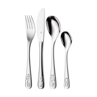 Set 4 tacâmuri din oțel inoxidabil pentru copii WMF Safari