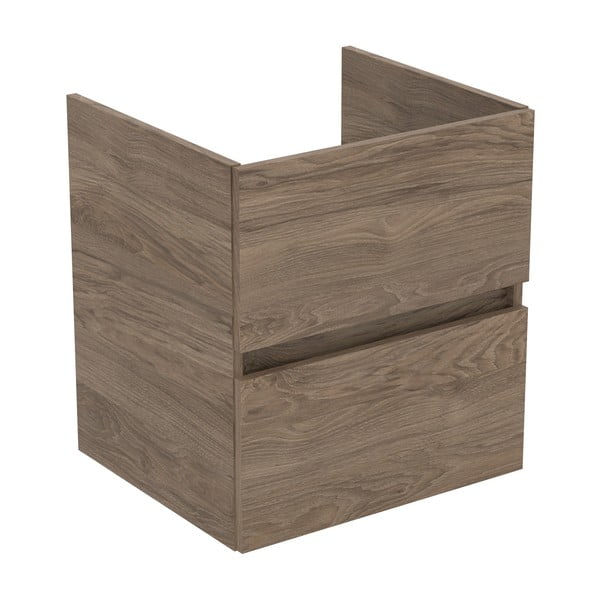 Dulap sub chiuvetă în culoare naturală suspendat cu aspect de lemn de nuc 50x55 cm Eurovit+ – Ideal Standard-image-1