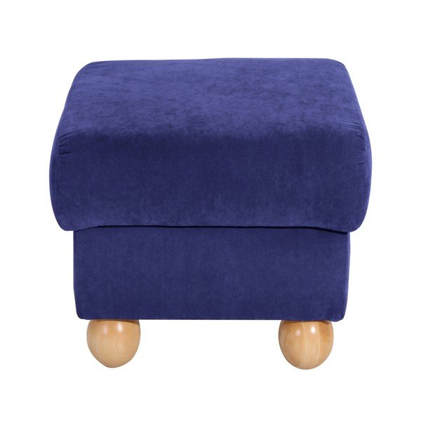 Taburet Max Winzer Monarch Velor, albastru închis-image-1