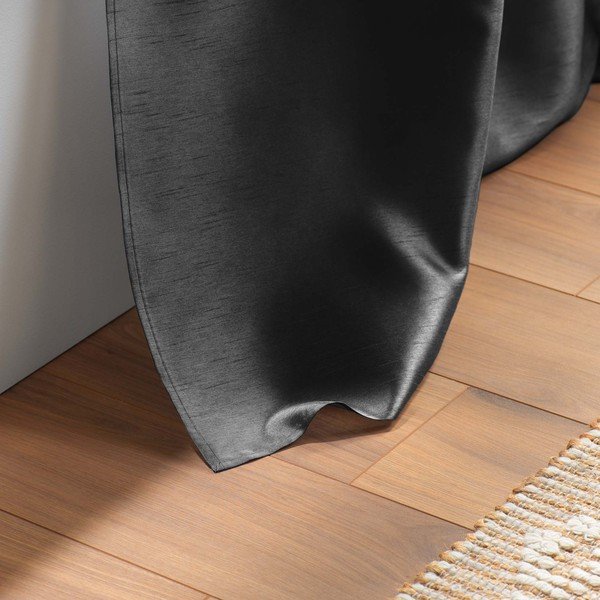 Draperie gri închis din microsatin 140x240 cm Shana – douceur d'intérieur-image-4