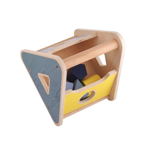 Jucărie educativă din lemn cu forme geometrice de inserat Kindsgut Basket-image-4