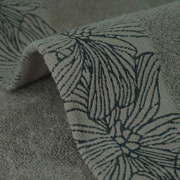 Prosop verde închis din bumbac din frotir 50x100 cm Valencia – My House-image-3