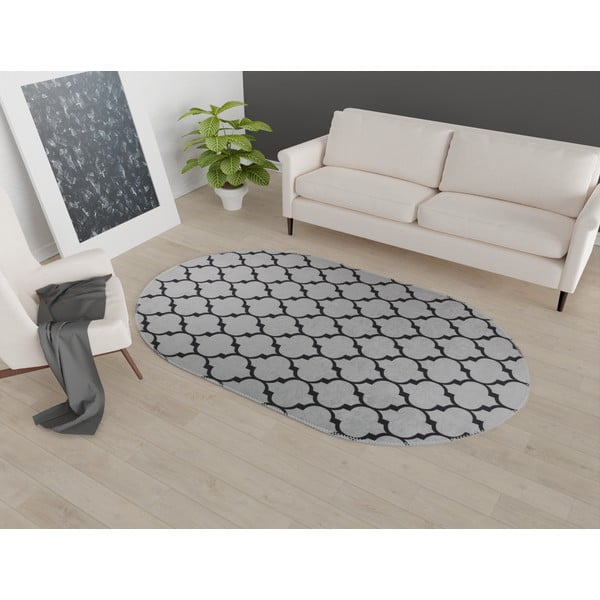 Covor gri închis lavabil 120x180 cm – Vitaus-image-1