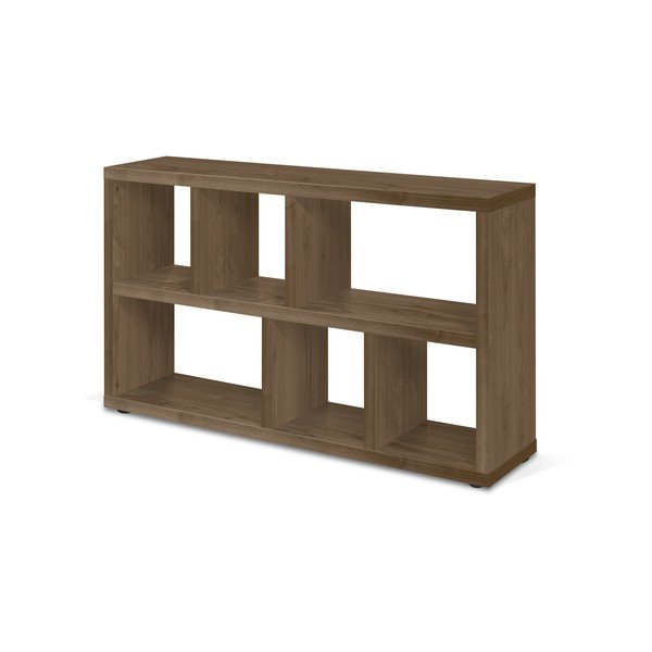 Bibliotecă maro cu aspect de lemn de nuc 150x83 cm Berlin – TemaHome-image-4