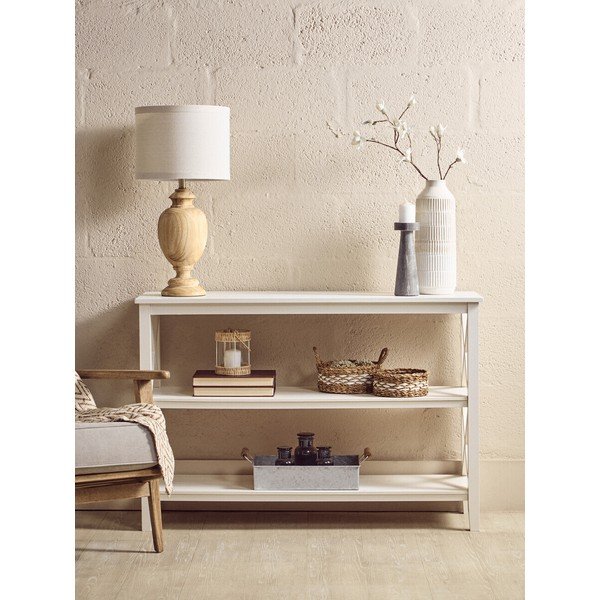 Etajeră albă din lemn de pin 120x81x40 cm Heritage – Premier Housewares-image-3