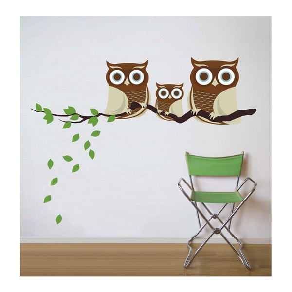 Autocolant de perete Wise Owl Family