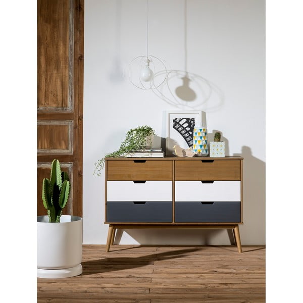 Comodă din lemn masiv de pin Marckeric Cusco, lățime 120 cm-image-1