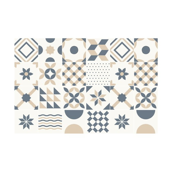Autocolante pentru gresie 24 buc. 15x15 cm Minimal – Ambiance-image-1