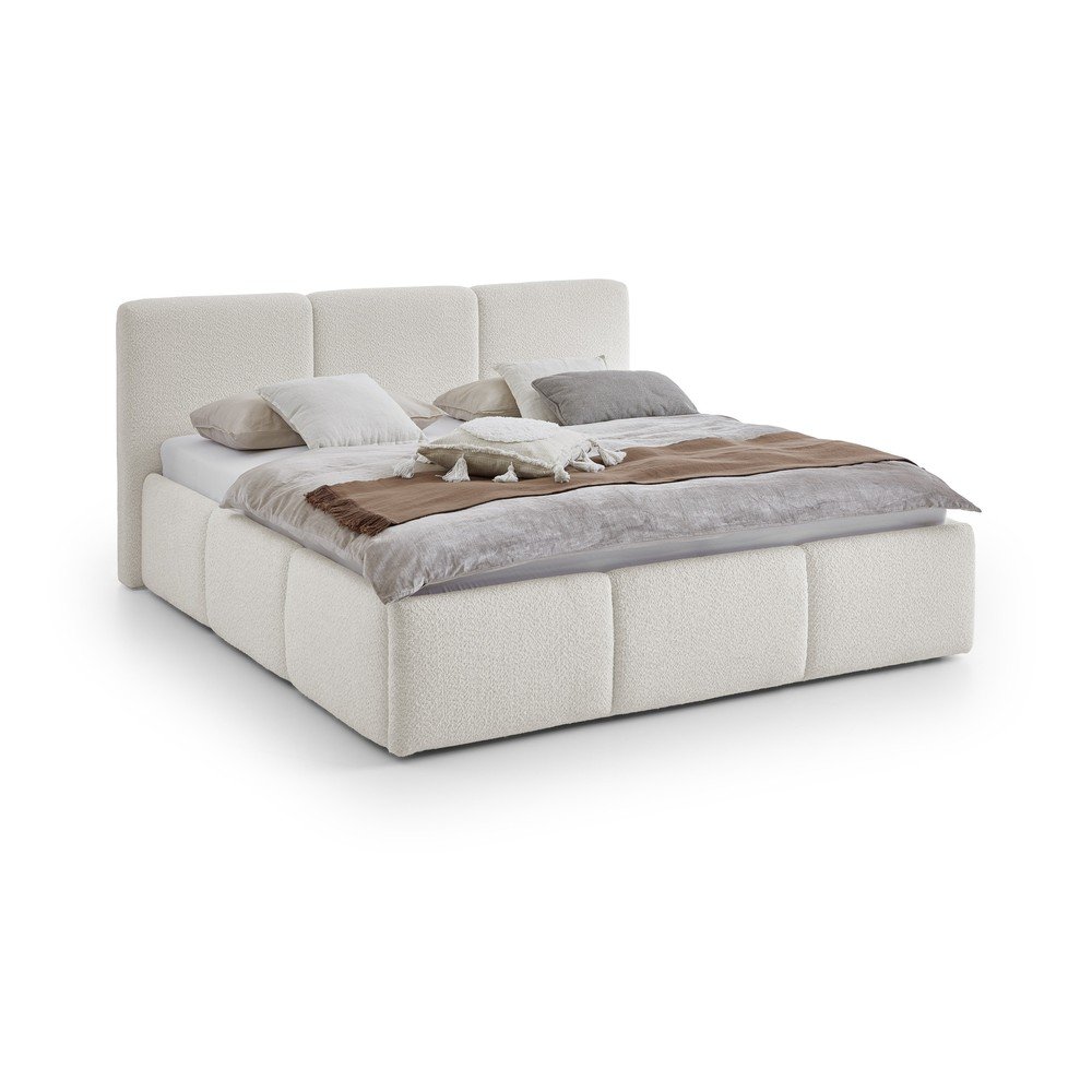 Pat matrimonial fildes tapitat fara somiera 200x240 cm Merida – Meise Möbel