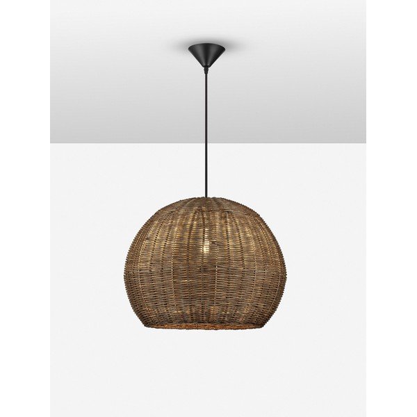 Lustră în culoare naturală din ratan ø 39 cm Rielo – Nova Luce-image-3