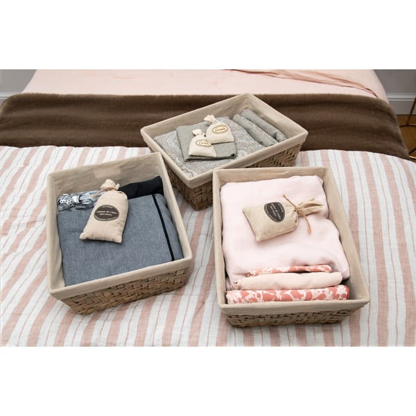 Coș depozitare din papură Compactor Rush, 38,5 x 28,5 cm-image-2