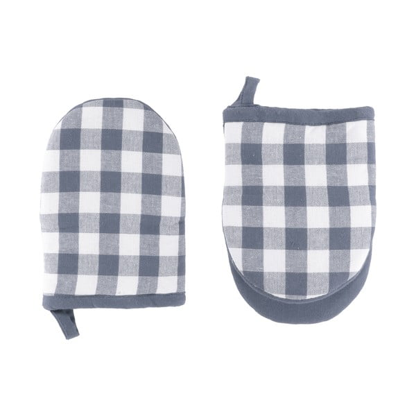 Set de mănuși de bucătărie 2 buc. din bumbac Gingham – Tiseco Home Studio