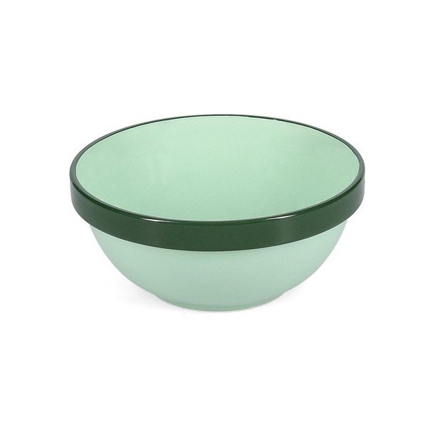 Bol mic verde din gresie 710 ml Duo – ONA