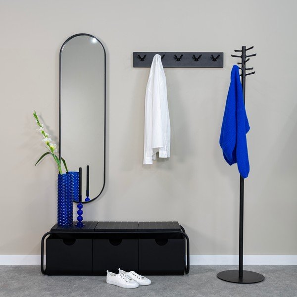 Cuier negru din metal 35x178 cm Pull – Spinder Design-image-1