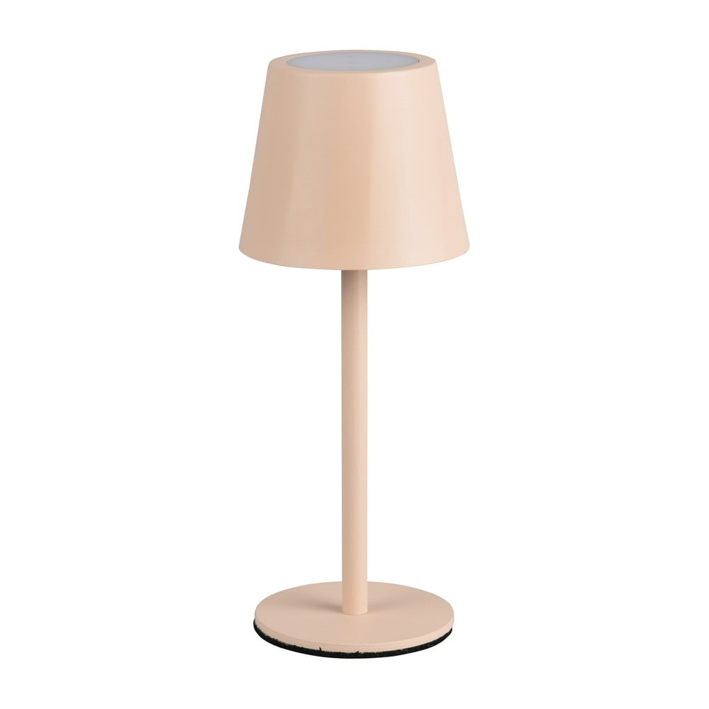 Veioză crem LED cu abajur din metal (înălțime 21 cm) Diaz – Trio