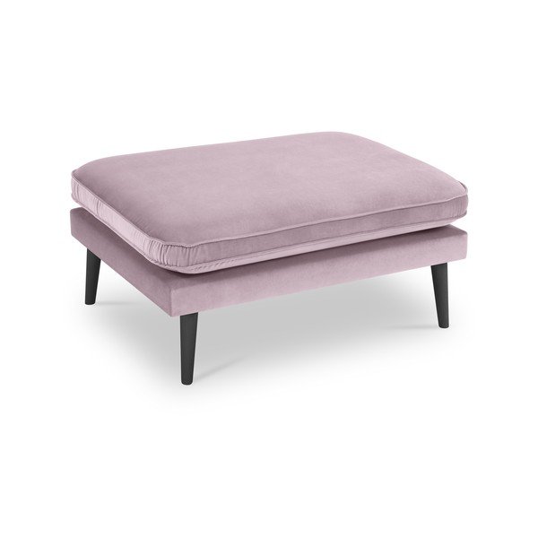 Taburet din catifea Kooko Home Lento, roz deschis-image-2