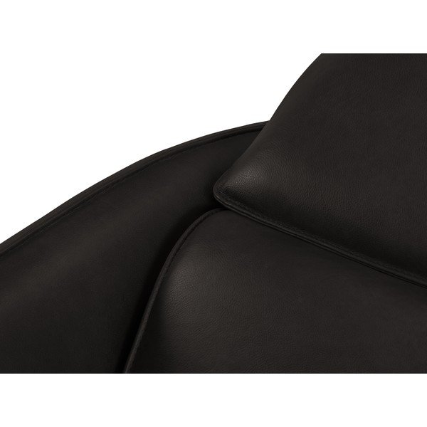 Fotoliu negru cu tapițerie din piele Hubble – Windsor & Co Sofas-image-4