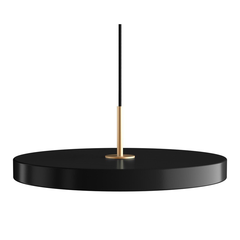 Lustră neagră LED cu intensitate reglabilă cu abajur din metal ø 43 cm Asteria Plus Medium – UMAGE