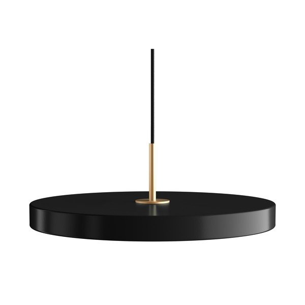 Lustră neagră LED cu intensitate reglabilă cu abajur din metal ø 43 cm Asteria Plus Medium – UMAGE