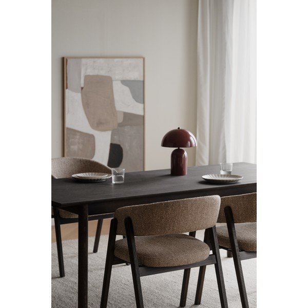 Masă de dining extensibilă din lemn de stejar 90x205 cm Derrymore – Rowico-image-2