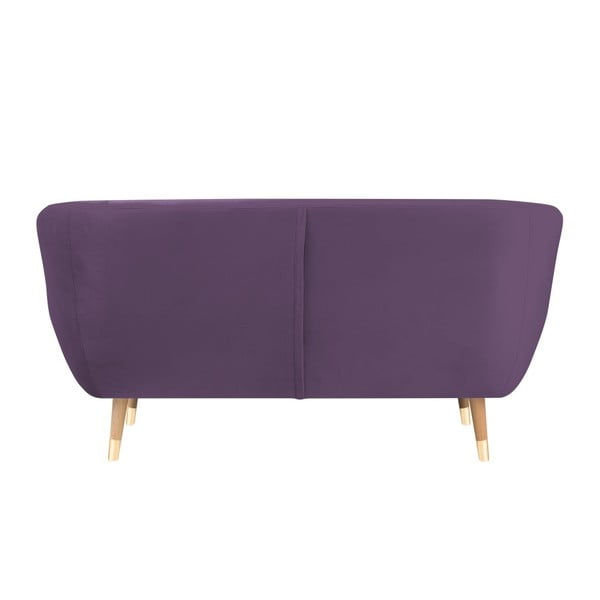 Canapea cu tapițerie din catifea Mazzini Sofas Benito, violet, 158 cm-image-4