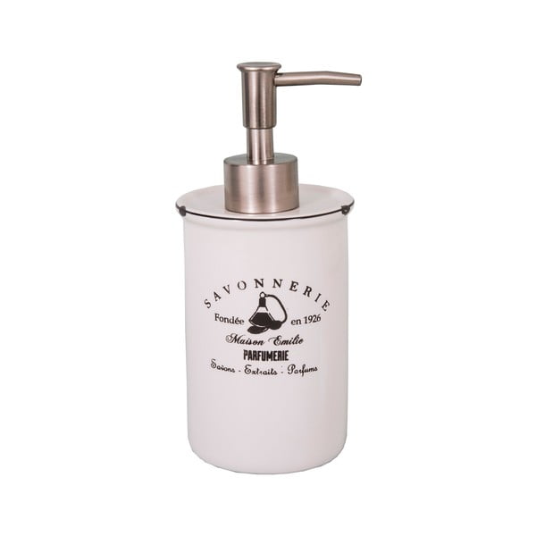 Dozator de săpun lichid alb din gresie ceramică 400 ml Savonnerie – Antic Line