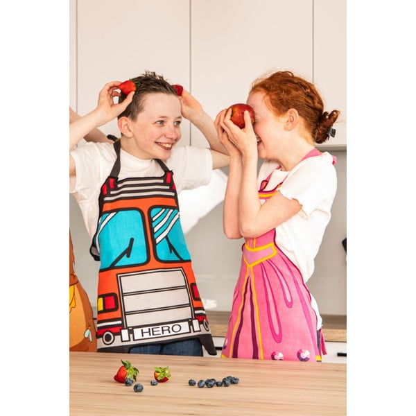 Șorț de bucătărie pentru copii din bumbac reciclat Hero - Tiseco Home Studio-image-2