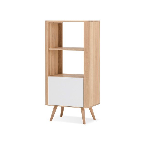 Bibliotecă din lemn de stejar Gazzda Ena, 60 x 42 x 125 cm-image-2