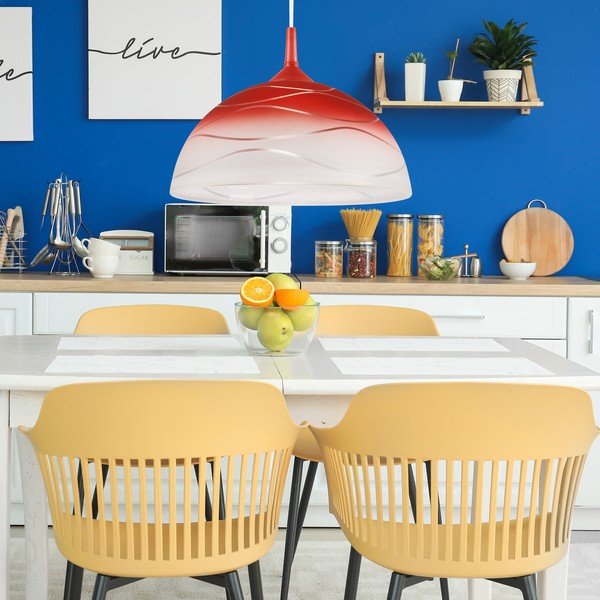 Lustră roșie ø 30 cm Sfera – LAMKUR-image-3
